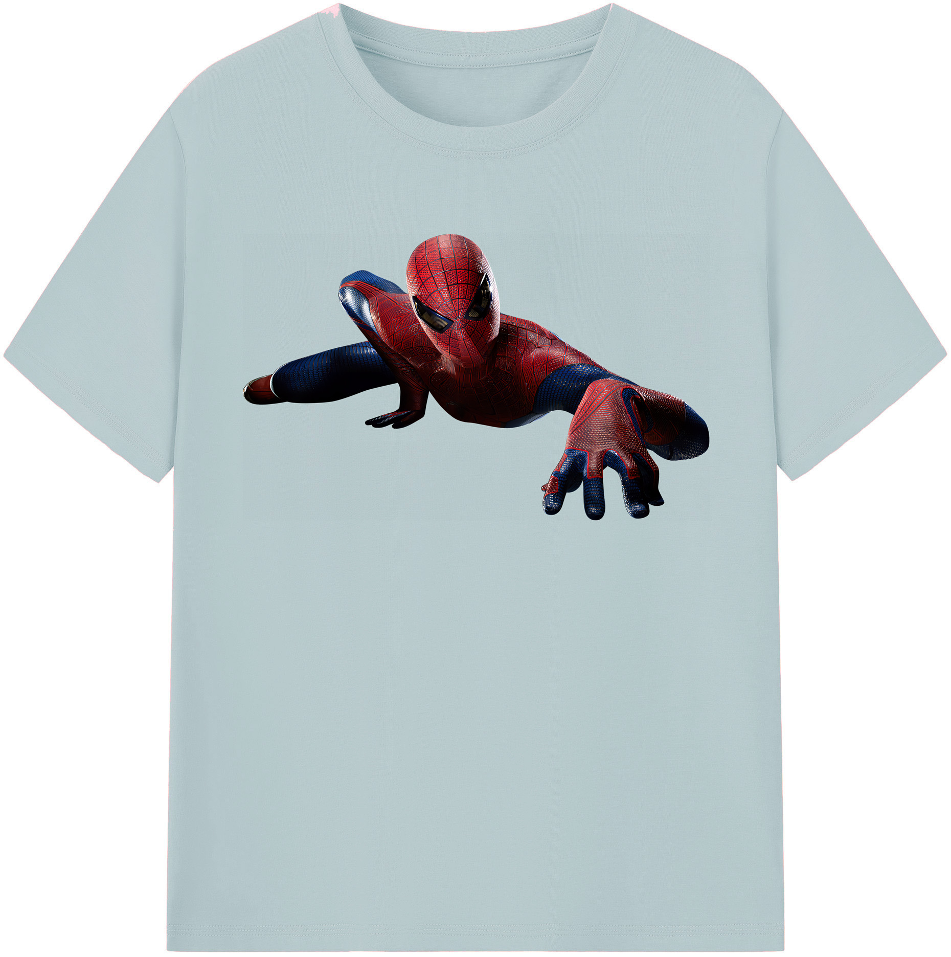 （画像用） Spider Man スパイダーマン 綿100％半袖Tシャツ（フロントプリント）